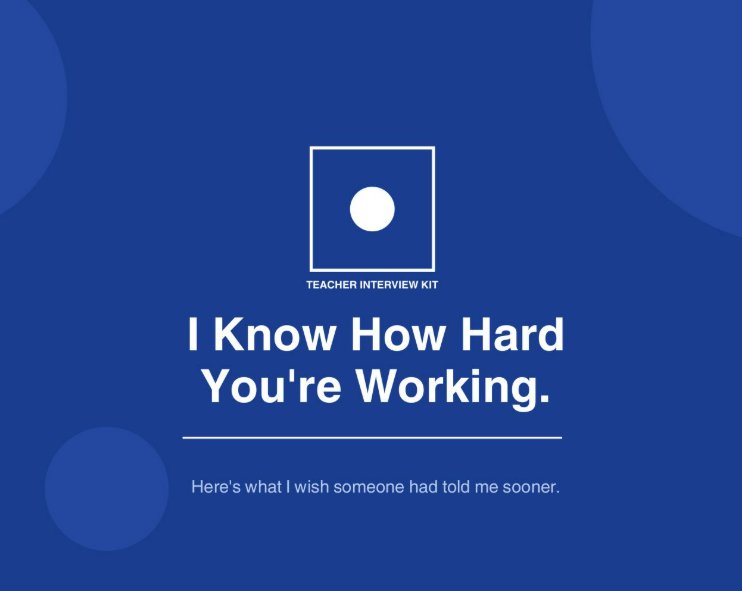 Free Guide - I Know How Hard You're Working